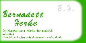 bernadett herke business card